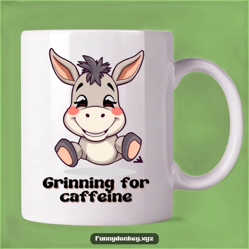 Funny Donkey Grin Mug: Silly Happy Tapping, Perfect Funny Gift