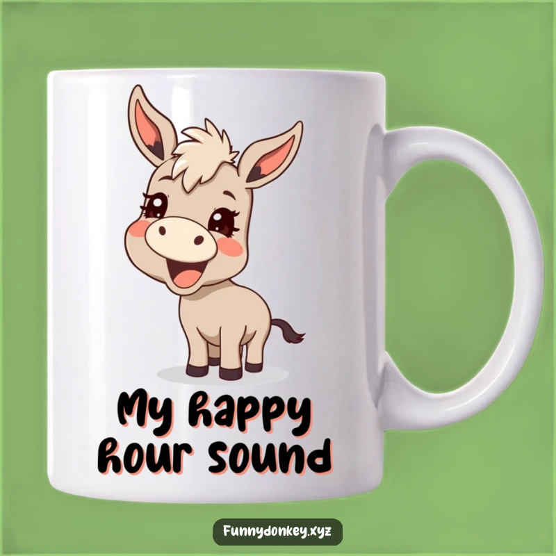 Funny Kawaii Donkey Braying Mug: Hilarious Gift for Donkey Lovers and Pranksters