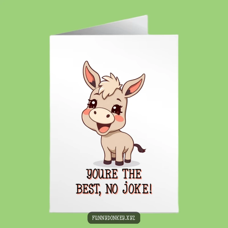 Free Printable Thank You Donkey Card - Hilarious Downloadable Appreciation Greeting!