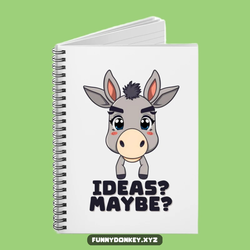 Funny Bewildered Donkey Notebook: Exaggerated Eyebrows, Journal Your Hilarious Thoughts