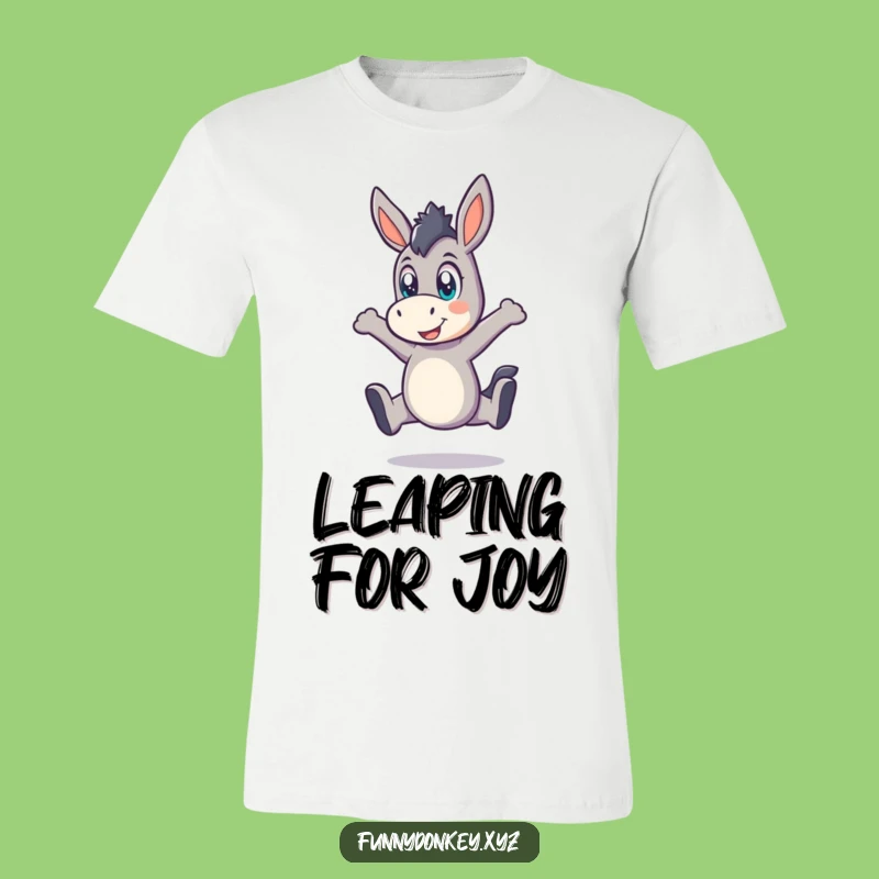 Funny Kawaii Donkey Leap T-Shirt: Show Off Your Playful Spirit with Energy